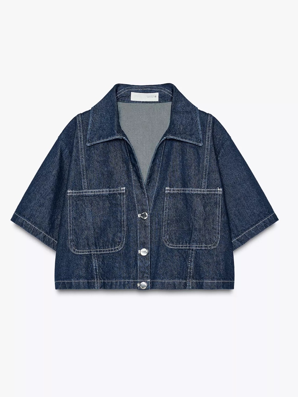 Zara denim skirt co- ord set womens size M